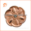 golden flower shape metal jeans buttons with diamond for Jeans/garment